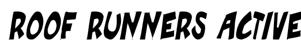 Roof Runners Active font preview